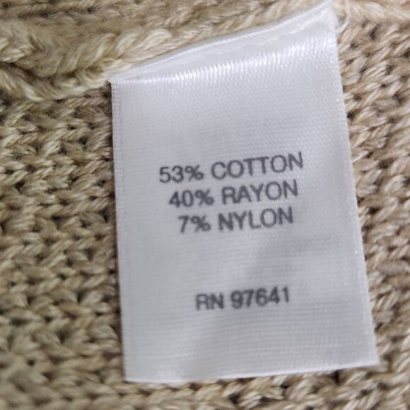 J. Jill Khaki Cardigan Size Small Tan Zip Front Cardigan Sweater - Picture 8 of 8